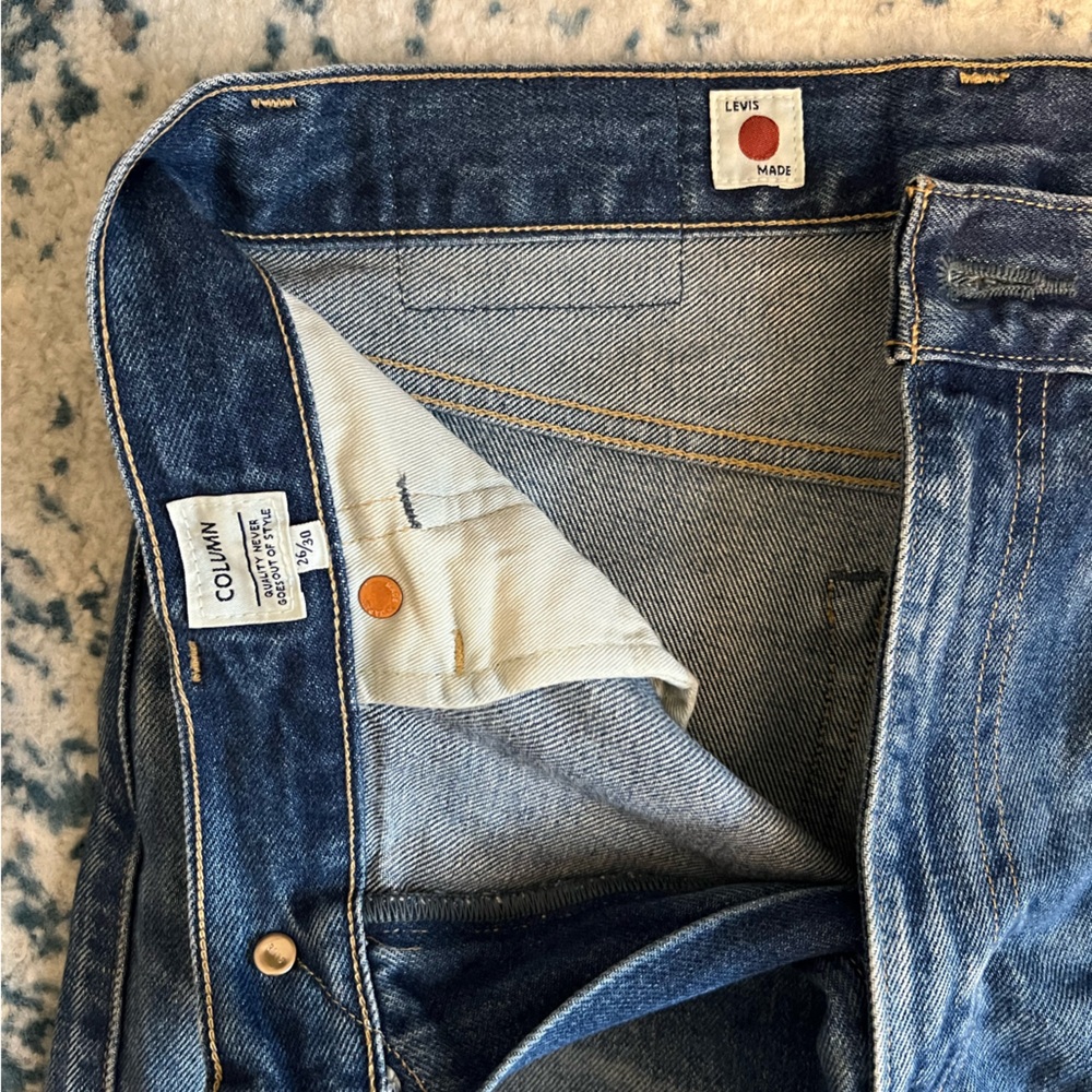 Levi’s made in Japan distressed column jeans 26x30